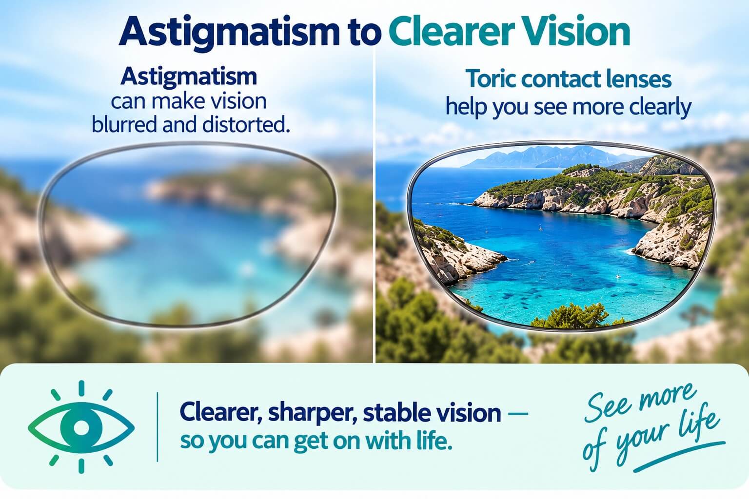 What are toric contact lenses? | Astigmatism